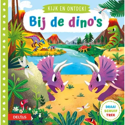 Afbeelding van Deltas Kijk en ontdek bij de dino&#039;s (draai, schuif trek)