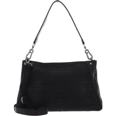 Afbeelding van FREDsBRUDER Leren Schoudertas Good Mood Shoulderbag Black Zwart