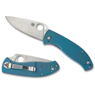 Afbeelding van Spyderco Tenacious Titanium Blue 8Cr13MoV PE