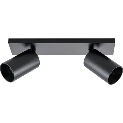 Afbeelding van Deko Light CAN TILT plafondspot, zwart, 31 x 9 cm, 2 lamps, metaal GU10