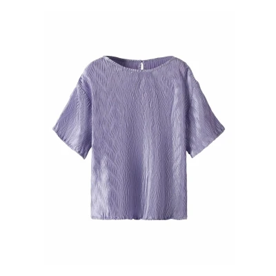 Afbeelding van Name it Regular FIT Tshirt basic voor kinderen, Maat: 134/140, Lavendula