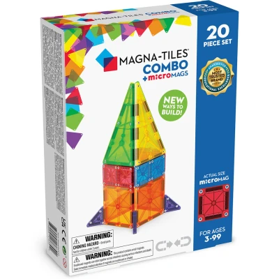 Afbeelding van Magna tiles magnetische tegels combo met micromags 20st