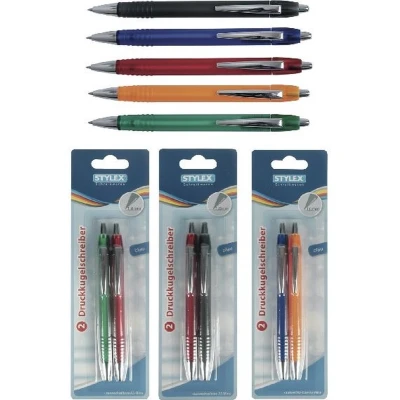 Afbeelding van Stylex Balpennen 2 Stuks Assorti