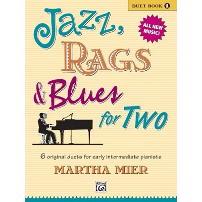 Afbeelding van Jazz, Rags &amp; Blues for 2 Book 1: 6 original duets early intermediate pianists