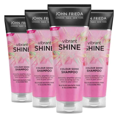 Afbeelding van 4x John Frieda Vibrant Shine Colour Shampoo 250 ml