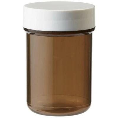Afbeelding van Blockland Plastobel tabletflacon Bruin Gedopt 35ml, 90 stuks