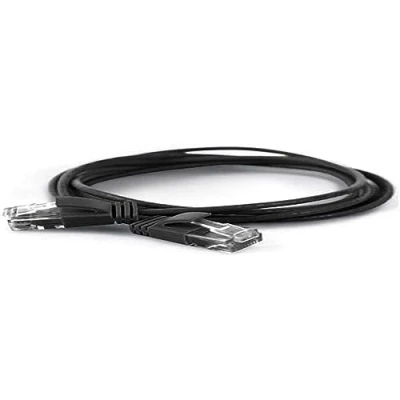 Afbeelding van wantecWire Extra dunne patchkabel CAT.6 UTP, lengte 1,5 m, zwart