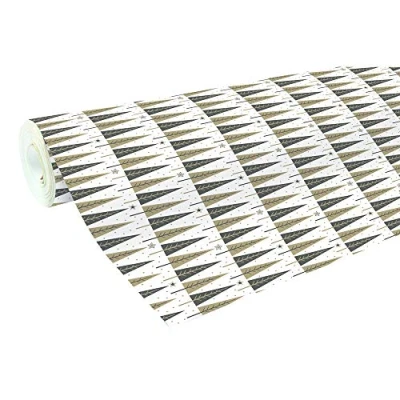 Afbeelding van Clairefontaine 50 x 0,7 m Reindeer Alliance Papierrol Zwarte en gouden hoge kerstboom