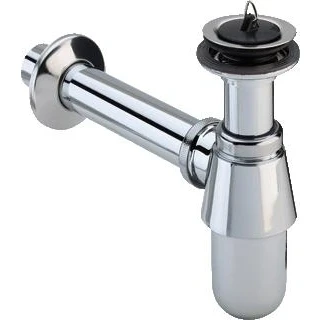Afbeelding van Viega plugbekersifon m.muurb. en rozet 1.1/4&quot; x 32 mm messing chroom