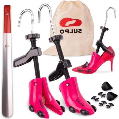 Afbeelding van QPFO® Schoenspanner Kunststof Schoenverrekker voor Hoge Hakken Met Schoenlepel en Opbergtas One Size