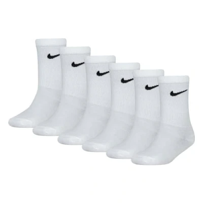 Afbeelding van Nike Sportswear Basic CREW 6 PACK Unisex Sokken voor kinderen, Maat: 23.5 27, White