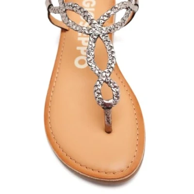 Afbeelding van Gioseppo Merignas Teensandalen, Dames, Maat: 41, Plomo Leer