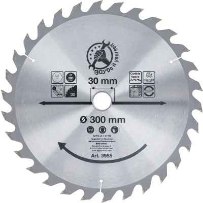 Afbeelding van BGS HM cirkelzaagblad Ø 300 x 30 3,2 mm tanden