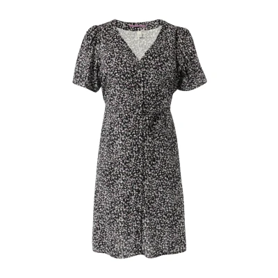 Afbeelding van QS Blousejurk, Dames, Maat: 32, Schwarz