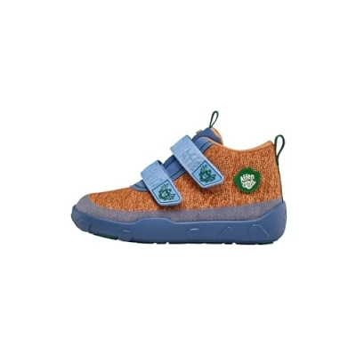 Afbeelding van Affenzahn Tussenschoen gebreid patroon Happy schoen voor de overgangsperiode Knit waterdicht ademend veganistisch met koude voering klittenbandsluitingen en antislipzool, Bruine paradijsvogel