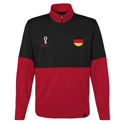 Afbeelding van FIFA Officiële Wereldbeker 2022 Heren 1/4 Zip Pull Over Duitsland Kwart (pak van 1)