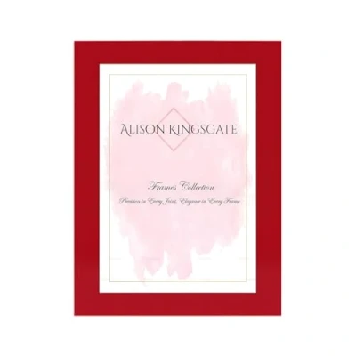 Afbeelding van Alison Kingsgate A4 formaat lijst met transparant plexiglas en wandhaak te gebruiken voor fotolijsten fotolijst posterlijsten (A4, rood)