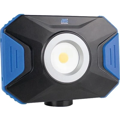 Afbeelding van as Schwabe Acculine Flex LED Strahler 20 W, Mobiler Baustrahler mit Standfuß, Schwenkbare Aussenleuchte I Spot Leuchten Außen Lampen, Beleuchtung, IP54, Schwarz, Blau, 46361