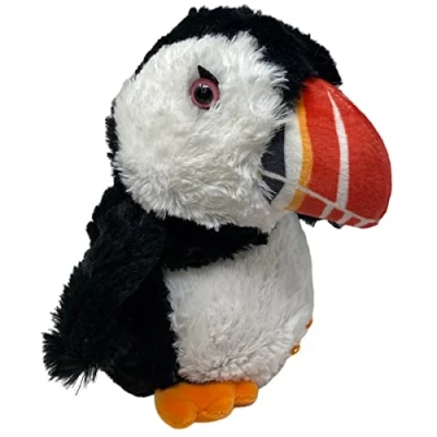 Afbeelding van Cozy Time warmteknuffel papegaaiduiker 28 cm Warmer magnetronknuffel warmie