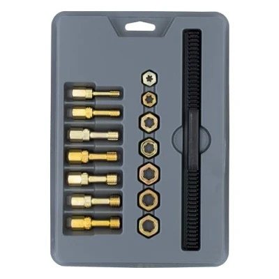 Afbeelding van Lang Tools 2584 15 delige metrische draad restaurator set, zwart, grijs