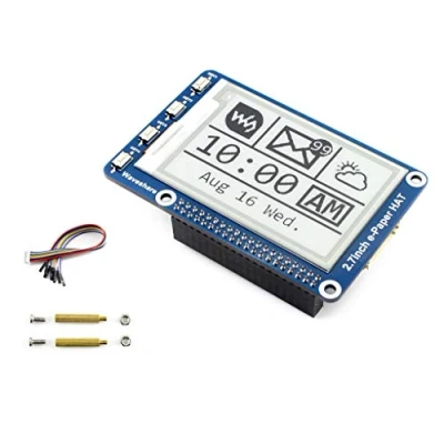 Afbeelding van Waveshare 264 x 176 resolutie 2,7 inch E Paper Display HAT Ink Screen LCD Module SPI Interface met geïntegreerde controller voor Raspberry Pi 2B 3B 3B+ 4B Zero W/Arduino/STM32/Jetson Nano