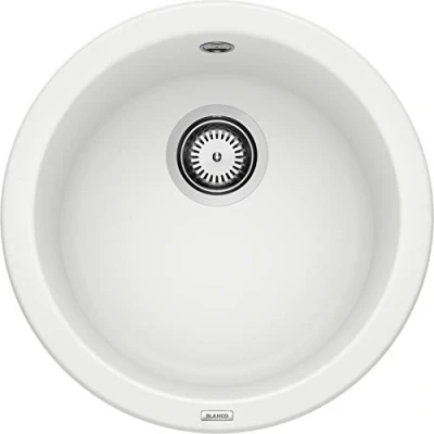 Afbeelding van Blanco spoelbak Rondo opbouw wit 511621