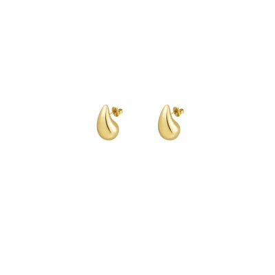 Afbeelding van Bijoutheek Oorknoppen Big drop Small Goud