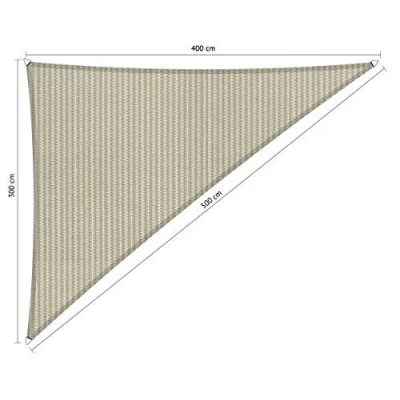 Afbeelding van Shadow comfort schaduwdoek driehoek 3 x 4 5 m Sahara Sand