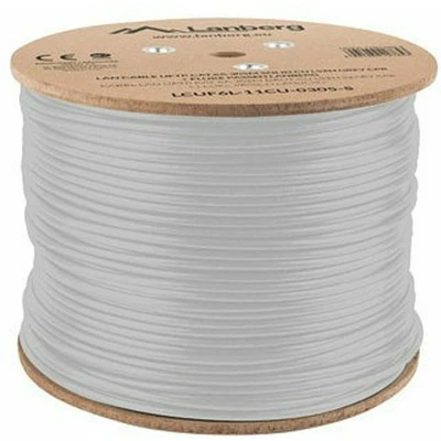 Afbeelding van Stevige FTP netwerkkabel categorie 6 Lanberg LCUF6L 11CU 0305 S Grijs 305 m