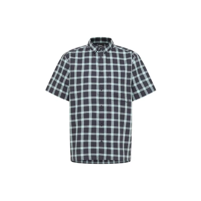 Afbeelding van Jack Wolfskin Overhemd, Heren, Maat: Large, Check dark navy