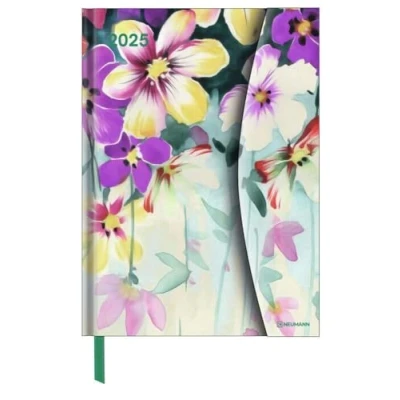 Afbeelding van Flower Fantasy 2025 Diary Buchkalender Taschenkalender 16x22: Magneto