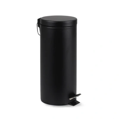 Afbeelding van BRASQ Pedaalemmer 30 Liter PB130 Prullenbak met Afvalbak Vuilnisbak Prullenbakken Zwart
