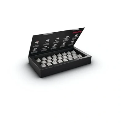 Afbeelding van CHERRY MX RGB SPEED SILVER SWITCH KIT, Doos met 23 Mechanische Toetsenbordschakelaars, voor DIY, Hot Swap of Gaming Keyboard, Lineaire Schakelaar zonder Klik, Snel en Direct