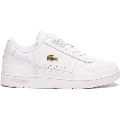 Afbeelding van Lacoste Sneakers laag, Dames, Maat: 38, White/gold Hoogwaardig imitatieleer