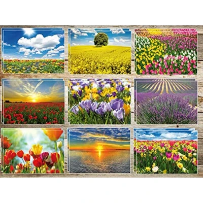 Afbeelding van Edition Colibri 20 landschappen (set 2), ansichtkaartenset lente &amp; zomer met 10 verschillende á 2 stuks = voor postcrossing en veelschrijvers milieuvriendelijk, omdat klimaatneutraal gedrukt