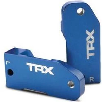 Afbeelding van Caster blocks, 30 degree, blue anodized 6061 T6 aluminum (le