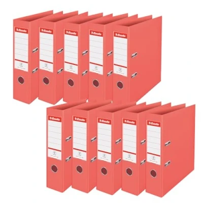 Afbeelding van Esselte ordner Colour&#039;Breeze, A4, PP, rug van 7,5 cm, koraal 10 stuks