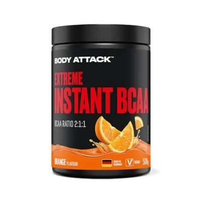 Afbeelding van Body Attack Instant BCAA Extreme, Orange, per stuk verpakt (1 x 500 g)