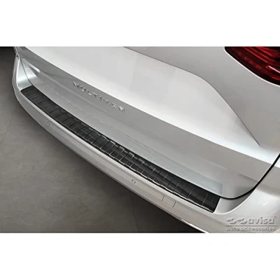 Afbeelding van Avisa Zwart RVS Achterbumperprotector voor Volkswagen Multivan T7 2021 &#039;Ribs&#039;
