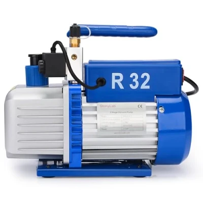Afbeelding van stonylab Vacuümpomp, tweetraps roterende vaan vacuümpomp met R32 explosiebestendige functie, 0,3 Pa ultiem vacuüm, 2,5 CFM debiet