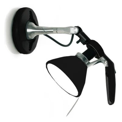 Afbeelding van Luceplan Fortebraccio wandlamp 1 arm large zwart