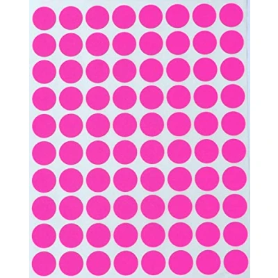 Afbeelding van Kleurcodering, etiketten, neon roze, 13 mm, ronde stickers, 1,3 cm plakpunten, 1200 stuks Royal Green