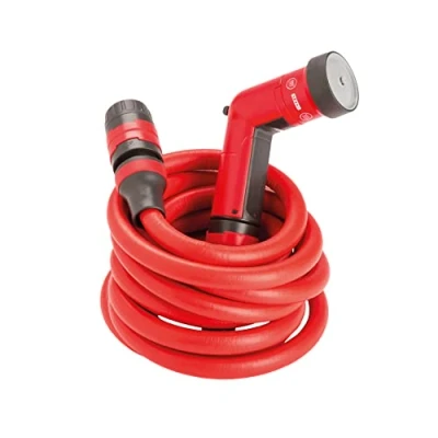 Afbeelding van FITT YOYO 15 m, verlengbare tuinwaterslang met multi jet spuitpistool, rood