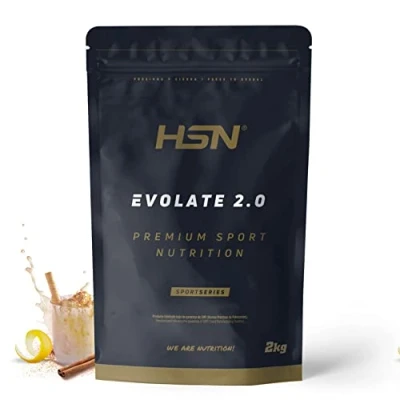 Afbeelding van HSN Evolate 2.0 weiproteïne isolaat, 2 kg = 67 doses per verpakking, isolaten CFM + spijsverteringsenzymen, niet GMO, vegetarisch, gluten en sojavrij