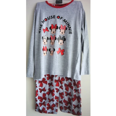 Afbeelding van Minnie Mouse Pyjama Grijs/ Rood Maat 116 122