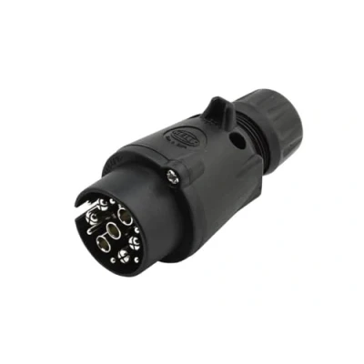 Afbeelding van HELLA VALUEFIT Stekker 12V 7 polig Stekker: Schroefverbinding Lengte: 95mm Zwart Aantal: 1 8JA 005 951 061
