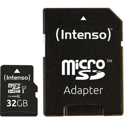 Afbeelding van Intenso Premium microSDHC kaart 32 GB Class 10, UHS I Incl. SD adapter