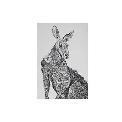 Afbeelding van Maxwell &amp; Williams Marini Ferlazzo Theedoek met Kangoeroe, 100% Katoenen Keukendoek, Wit, 50 x 70 Centimeter