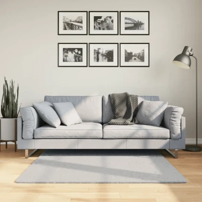 Afbeelding van vidaXL Vloerkleed HUARTE laagpolig zacht wasbaar 120x120 cm grijs