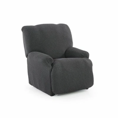 Afbeelding van SOFASKINS® Bankhoes voor relaxstoel, super elastisch, bankovertrek met exclusief design, ademend en duurzaam, eenvoudig aan te brengen, maat 70 90 cm, grijs OSC.